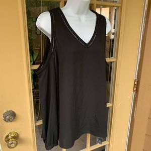 Mossimo Black Flowy Top